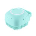 Quick Clean Pet™ - Escova de Silicone Massageadora com Porta Shampoo