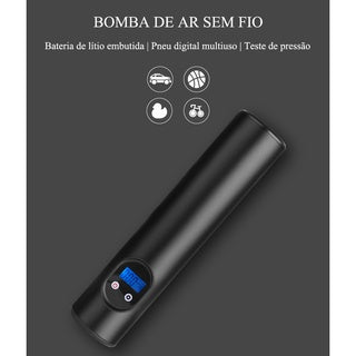 Fast Air™- Bomba Automática Portátil Digital Infladora de Pneu com Lanterna