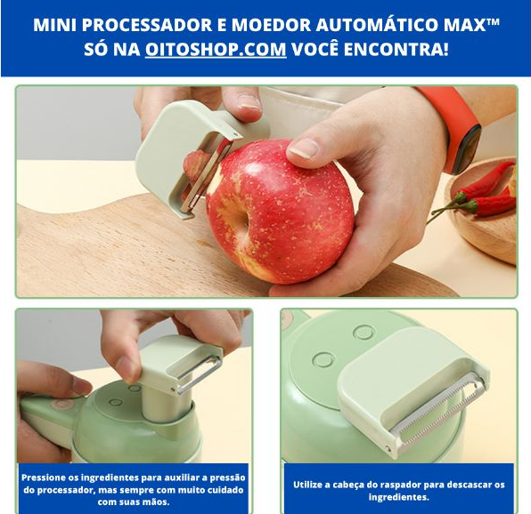 Mini Processador e Moedor Automático Max™