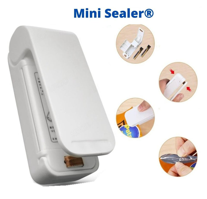 Mini Sealer® - Mini Máquina Seladora de Embalagens Térmica Elétrica Portátil