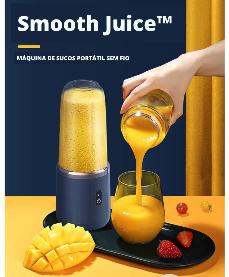 Smooth Juice™ - Máquina de Sucos Portátil Sem Fio
