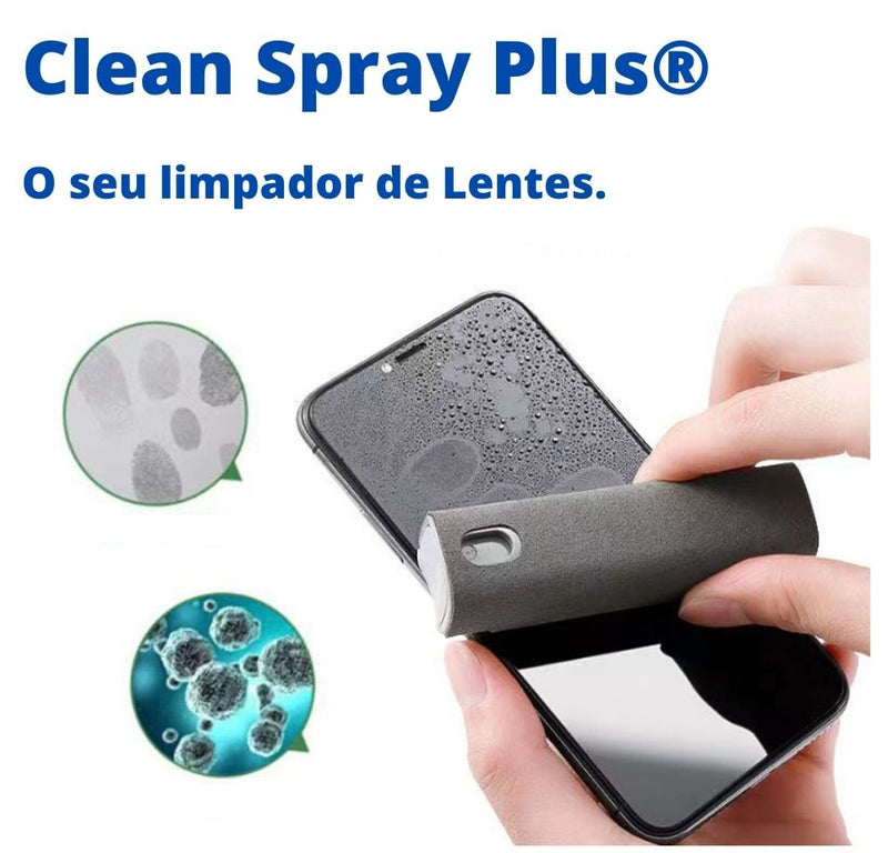 Clean Spray Plus® - Limpador 2 em 1 de Tela Spray